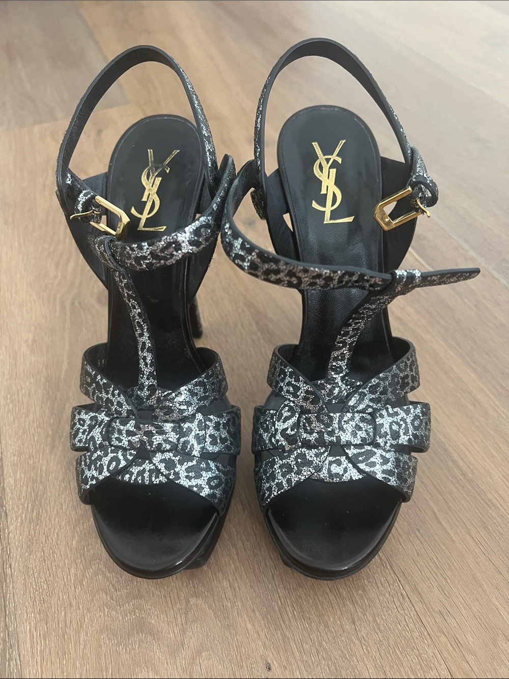 YSL Tribute platform heels  8.5
